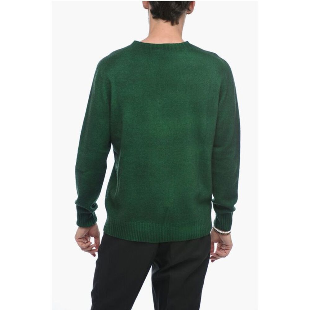 Altea Crew Neck Cashmere Blend Men's Sweater - Picture 2 of 4